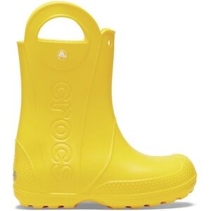 CROCS Kids Bright Yellow Rain Boots